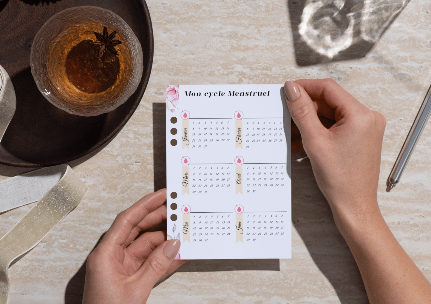 PAGES SUIVI CYCLE MENSTRUEL TISSEONOTE